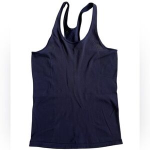 Lululemon Athletica dark purple mesh Tank Top